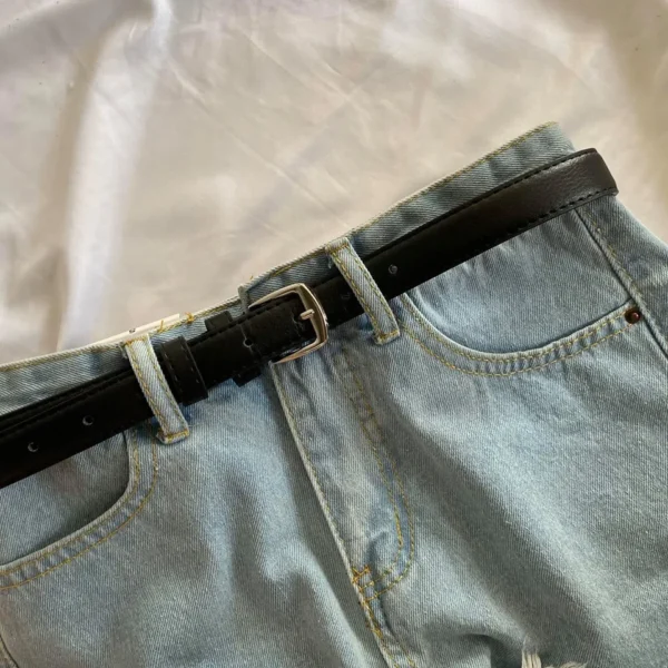 Rectangular Leather Belt