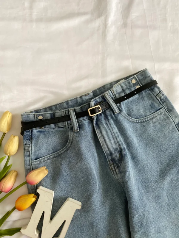 Matchy-matchy Thin Leather Belt