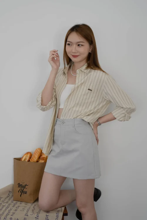 Cappuccino Stripe Blouse