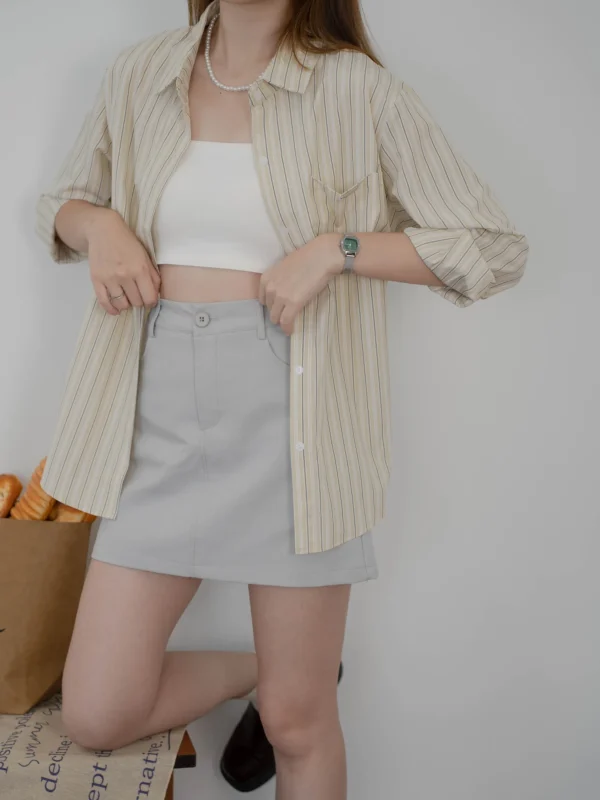 Cappuccino Stripe Blouse - Image 4