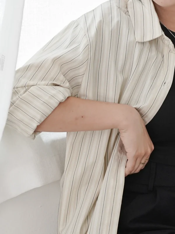 Cappuccino Stripe Blouse - Image 5