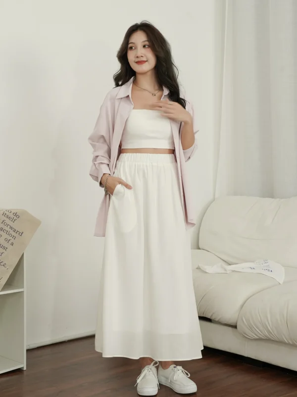 Flowy Midi Skirt - Image 3
