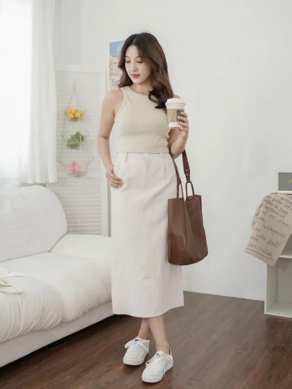 Back Split Skirt