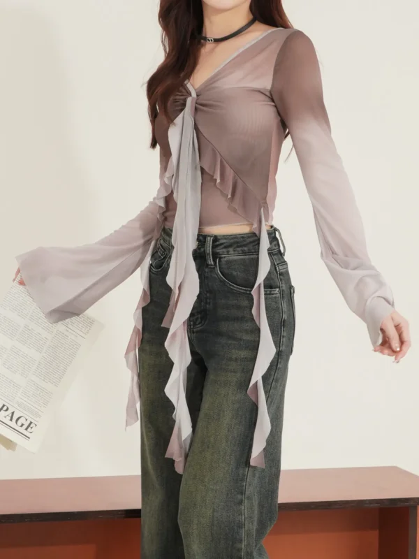 Rusted Veil Irregular Top - Image 2