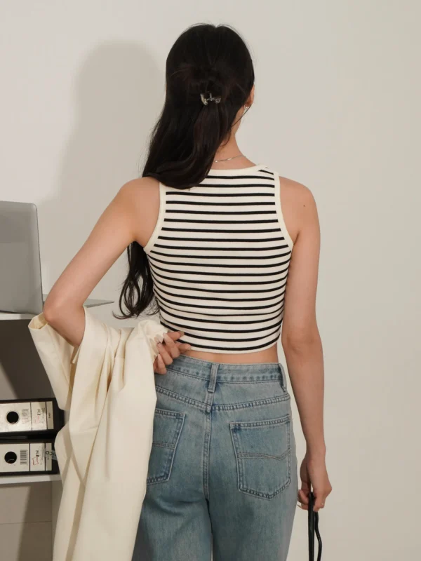 Bra-Free Stripe Tank Top - Image 3