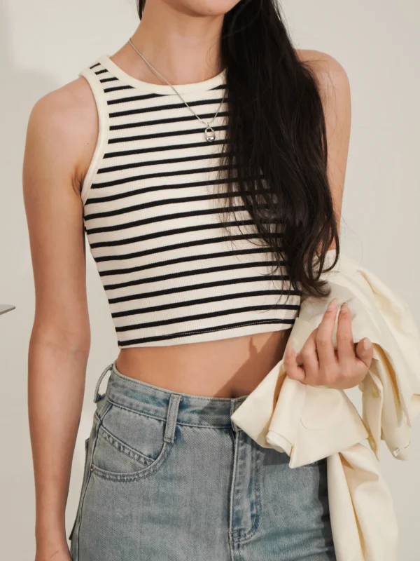 Bra-Free Stripe Tank Top - Image 4