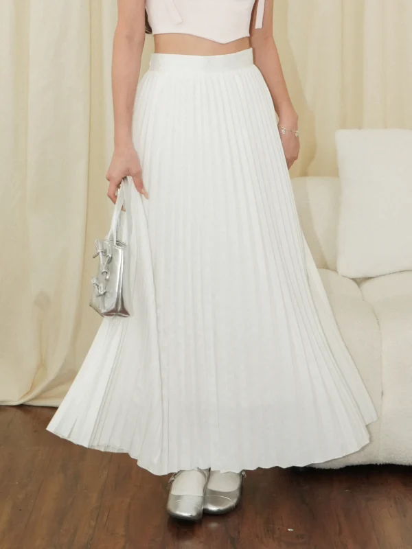 Pleated Maxi Skirt