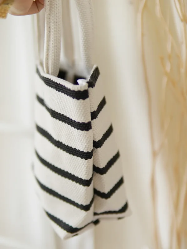 Canvas Stripe Small Bag - Image 2